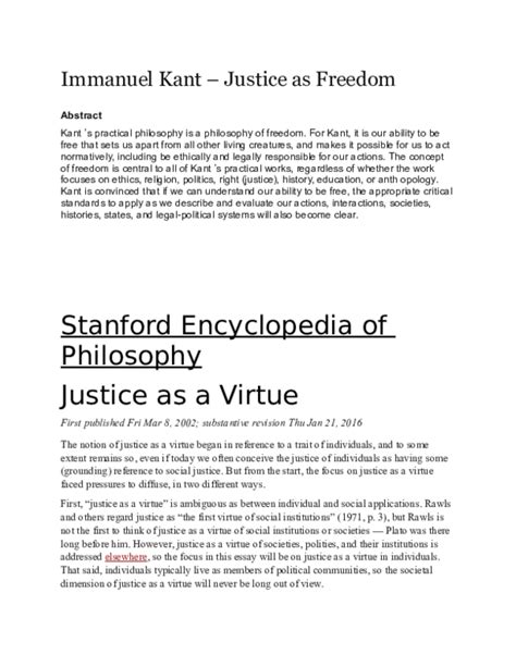 stanford philosophy kant